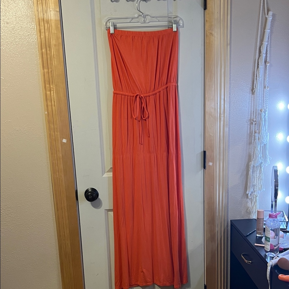 Old Navy Orange Maxi Dress